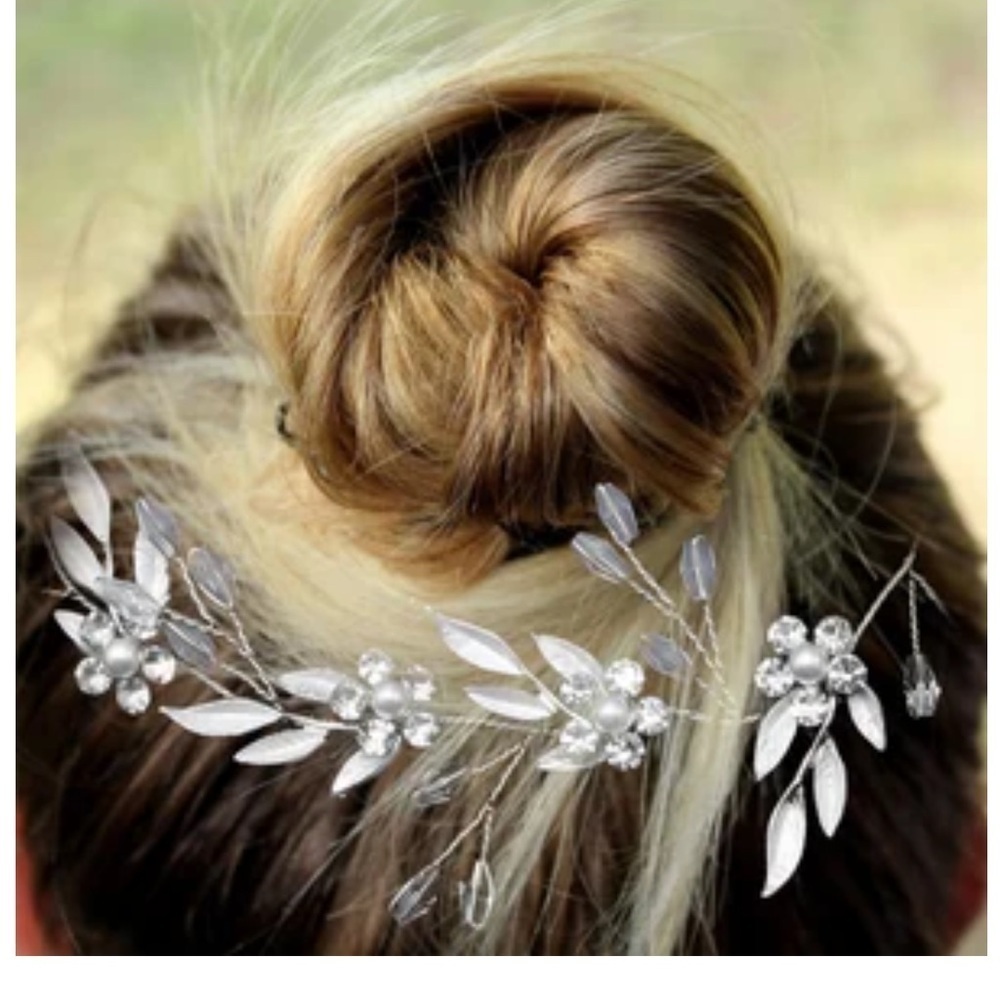 2 Wedding Hair Accessories Gorgeous Leaf headband and Comb for Brides, Vine Comb